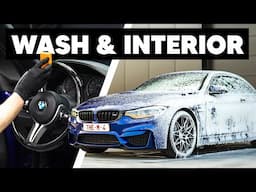 Cleaning a BMW M4 - Wash & Interior Detail ASMR