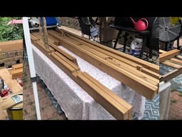Building a Cedar Willow Greenhouse Kit from Backyard Discovery Vlog 1