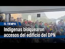 Funcionarios retenidos por la Minga en sede del Departamento de Planeación. | El Tiempo