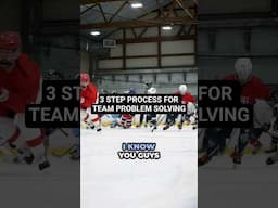 3 STEP PROCESS FOR TEAM PROBLEM SOLVING #hockeycoaching #hockeytraining