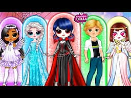 Marinette or Pomni: Who will get Adrien? | SurprisingDolls Best Paper Dolls Dress up