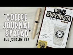 Coffee Journal Spread 01 | Passport Traveler's Notebook Layout