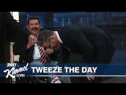 Behind the Scenes - Jimmy Kimmel Examines Guillermo’s Toes