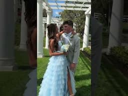 PROM!! first of many transitions ✨😇🩵 #prom #highschool #promdress