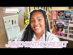 JUNE 2025 MONTHLY RESET ROUTINE + spending $13,000+, goals, lessons, highs/lows, favorites, etc