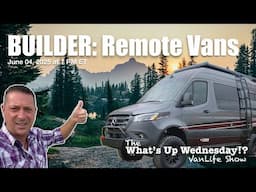 REMOTE VANS recirculating shower in Remote Work Adventure Vans on What’s Up Wednesday!?