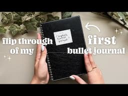 flip through of my FIRST EVER bullet journal ✨ ideas for bujo beginners