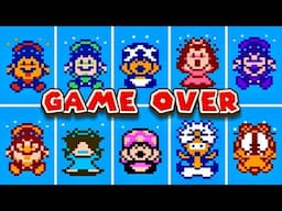 Super Mario Bros. - 2 All Characters Death Animations & Game Over
