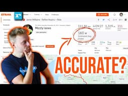How Accurate Is STRAVA Estimated Power? 'STRAVA Watts' vs Power Meter