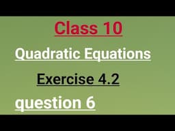 6. Solve the equations for x by factorisation :  (i) x + 1/x = 41/20 (ii) 3x - 8/x = 2