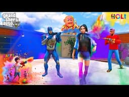 GTA 5: Rope Hero & Tipson Celebrate Holi In GTA 5! (GTA 5 mods)