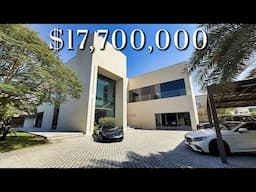 Inside a $17,700,000 Contemporary ARCHITECTURAL Mansion - Emirates Hills, Dubai