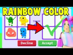 Trading Pets in Rainbow Colors in Adopt Me!