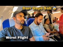 Worst Flight Of My Life 😢 Kashmir To Bangalore | Jaan Bach Gayi
