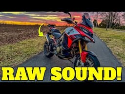Ducati Pikes Peak 🔥 Full Akrapovič Exhaust (NO DB KILLER) Raw Sound Experience! #ducatimultistrada