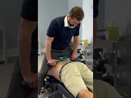 Full Weight To Loosen TIGHT Back 😳 I Practically Sit On Him To Help 😳💪 #chiropractic #shorts