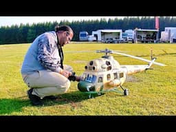 WOW !!! STUNNING !!! RC MODEL MIL MI-2 SCALE 1:6 TURBINE MODEL HELICOPTER / FLIGHT DEMONSTRATION !!