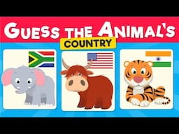 Guess the Animal’s Country | Where Is This Animal From? | Fun Country Quiz for Kids | Magic Activity