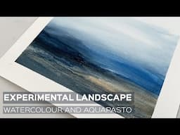 Palette Knife and Watercolour?! | Experimental Landscape with Aquapasto Medium