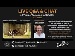 Food For Thought Live - 10 Years of Remembering Wildlife Kickstarter Chat