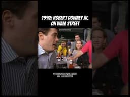RDJ’s interaction with Wall Street stems from a documentary called ‘The Last Party’ released in ‘93