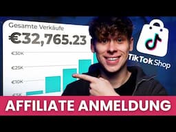 TIKTOK SHOP: Anmeldung als Affiliate | Schritt für Schritt Tutorial