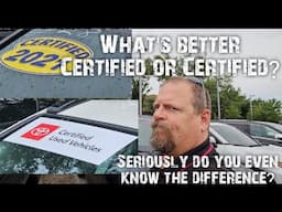 Do you know there is a difference between Certified and Certified?