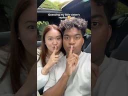 Guessing sister’s replies challenge🤣 #couple #siblings #sister #funny #funnyvideo #relatable #fun