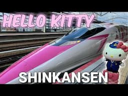 Taking the CUTEST Train in Japan! How to Ride the Hello Kitty Shinkansen (Bullet Train)