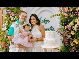 One year birthday celebration of our baby | Floral garden party at home 🌸