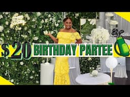 SOMETIMES You Have to Use WHAT YOU HAVE| $20 Party on a Budget| GOLF THEMED BIRTHDAY PARTY