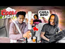 CHUGGING “A WHOLE 6-PACK” Of BEER IN-FRONT THE GANG To GET THEIR REACTION😂!