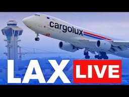 🔴LIVE 24/7 LAX Airport Action Runways 25L & 25R | LIVE Plane Spotting with ATC!