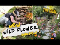 creating my dream garden space | greenhouse decor & wildflower garden 🌱