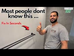 How to fix loose towel rail bar in seconds