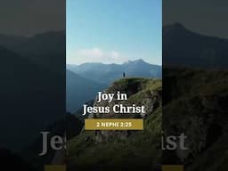 Joy in Jesus Christ | 2 Nephi 2:25 #thebookofmormon