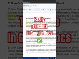 How to Translate in Google Docs in Seconds!