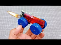 Science Invention‼️ How To Make a Turbo Mini Car From Gas Lighter