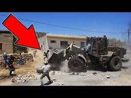 Armored Bulldozer CRUSHES Terrorist (*GRAPHIC FOOTAGE*) Combat Footage