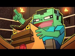 I Forced my Friends to play MINECRAFT ZOMBIES!