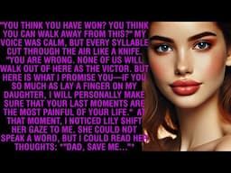 YOU THINK YOU HAVE WON? YOU THINK YOU CAN WALK AWAY FROM THIS? MY VOICE WAS CALM, BUT EVERY SYLLABLE
