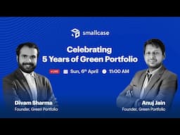 🔴 LIVE: Celebrating 5 Years of Green Portfolio | smallcase