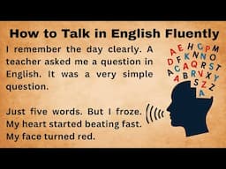 How to Talk in English Fluently and Confidently || How to Talk to People in English