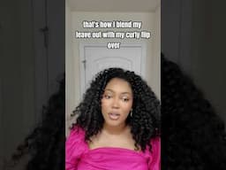 How I Blend My LeaveOut with a Curly Sew-In (No Flat Iron)