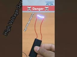 3.7 Volt- to- High Voltage Sparking #shorts #ytshorts #highvoltage #3.7vbattery
