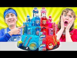 RED VS BLUE CAKE DECORATING CHALLENGE | I MAKE THE WORLD’S LARGEST CAKE BY SWEEDEE