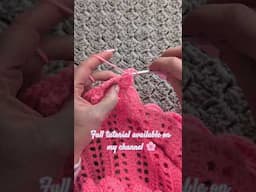 New vintage crochet shawl pattern 🌸#crochet #shortsyoutube #crochettutorial #shorts #diy