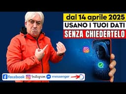 ⚠️ ATTENZIONE dal 14 APRILE usano i TUOI dati SENZA DIRTELO! NON SOTTOVALUTARLO! ecco COME IMPEDIRLO