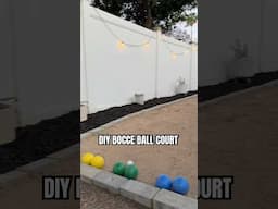DIY Bocce Ball Court