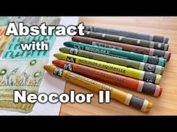 Abstract Watercolor with Neocolor II